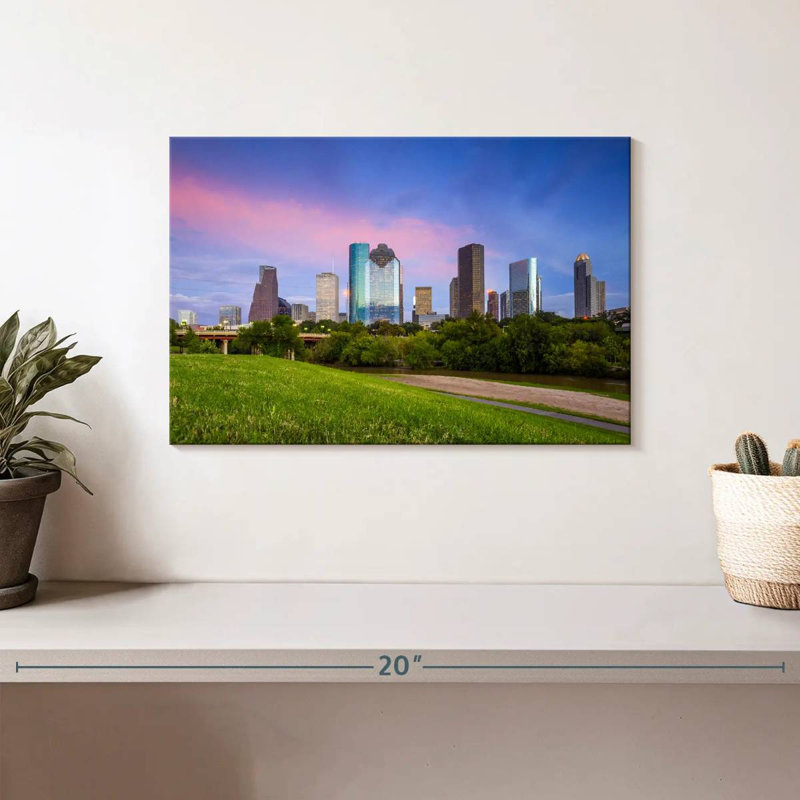 Coucher de soleil Sirci Houston, Texas, H 8 po x l 12 po