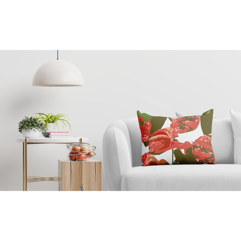 Housse et insert pour coussin rectangulaire d'extérieur Clive, Blanc