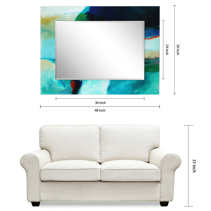 Miroir biseauté Emillie, 48 po x 36 po