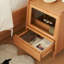 Table de chevet moderne en bois de cerisier pour meuble de rangement pour chambre à coucher