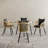 4-Person Wicker Patio Dining Set with Cushions