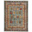 Charleigh-Shirvan Paisley Hand-Knotted Wool Amber Slate Blue Area Rug-62515908