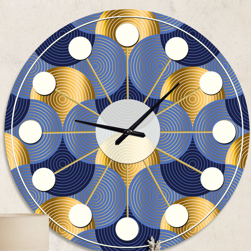 Horloge murale rétro Mid-Century, Moyenne