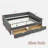 Upholstered Tufted Daybed With Drawers, Copper Nail Decoration And Waved Shape Arms-832098979