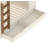 Queen over Queen Bunk Bed with Storage Drawers and Shelves, Solid Wood Bunk Beds with hooks, No Box Spring Needed, Beige&Natural-395882404