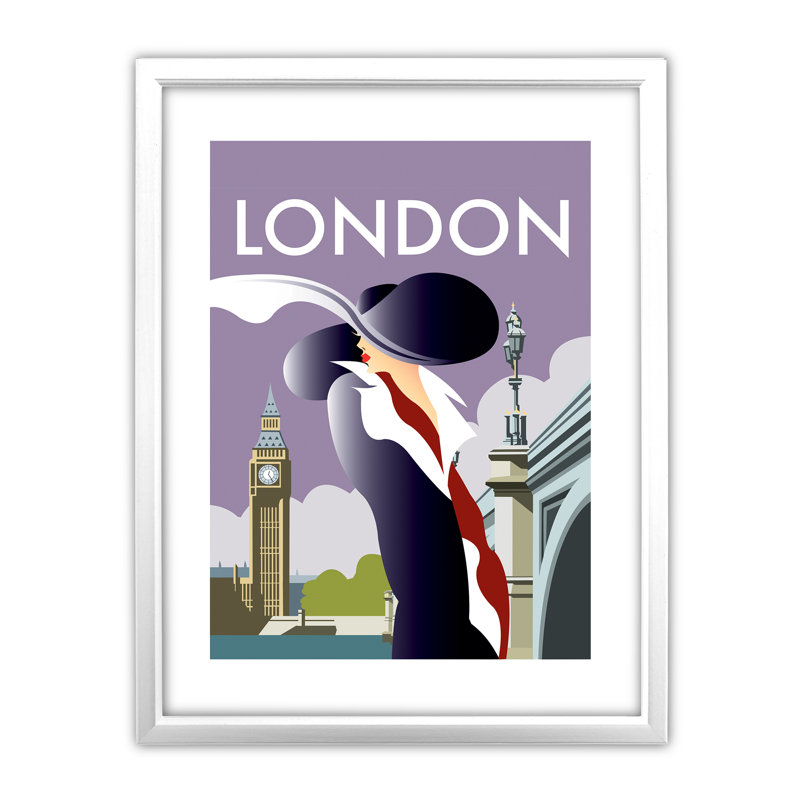 Dave Thompson - Single Picture Frame Print, White