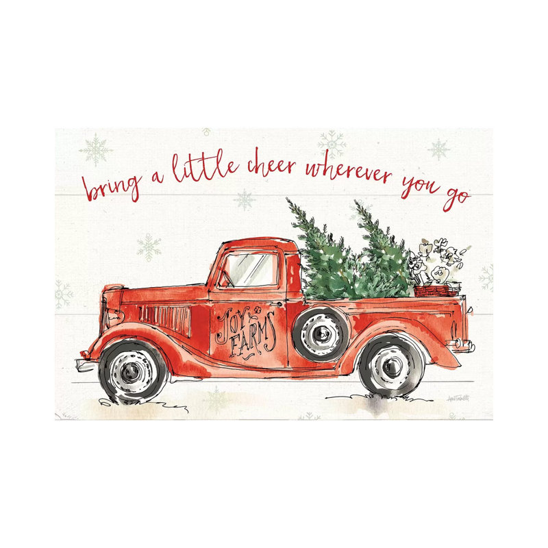 Modern Farmhouse VIII Christmas by Anne Tavoletti - Wrapped Canvas Print, 101.6 cm H x 66.04 cm W x 1.91 cm D