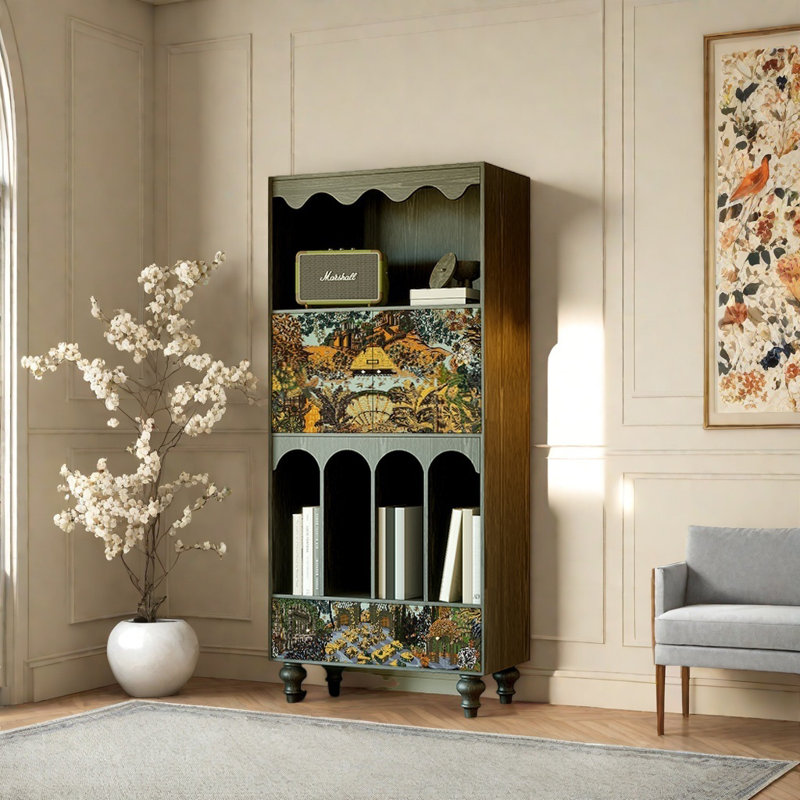 Bibliothèque de style français rétro