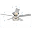 Ferster 52'' 5-Blade Flush Crystal Ceiling Fan with Light Kit and Remote Control Included-1957177075