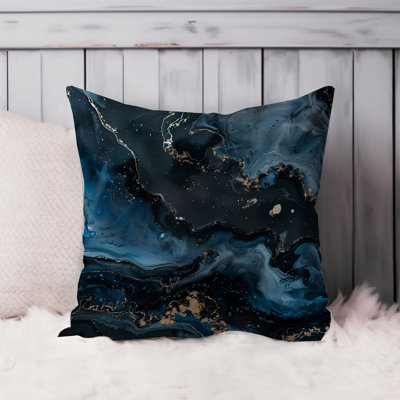 Abstract Geode Marble Patterns - IV Modern Throw Pillow Cover