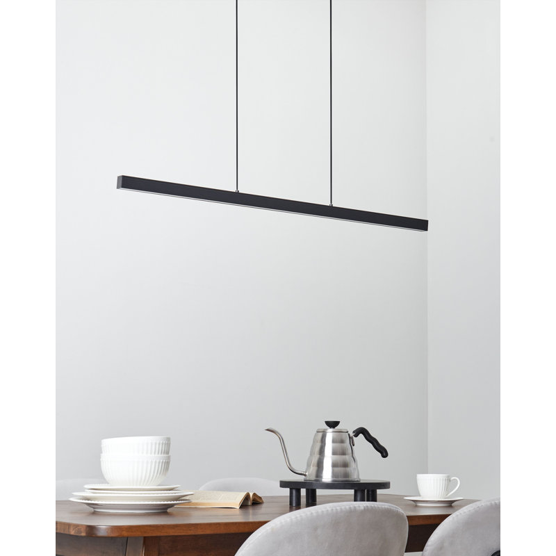 CANDELERO 1 - Light Matte Black LED Linear Pendant