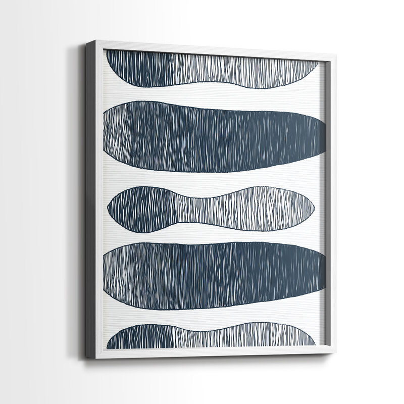 "ABSTRACT Series DCC XXXVI" par J Paul, Blanc / Blanc, H 11 po x l 9 po
