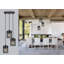 Luminaire suspendu pour îlot de cuisine 3 lumières avec abat-jour cage cage d'escalier noir 3 lumières