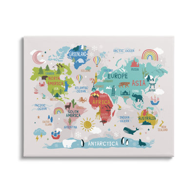 " Native Animals World Map " by Lisa Whitebutton