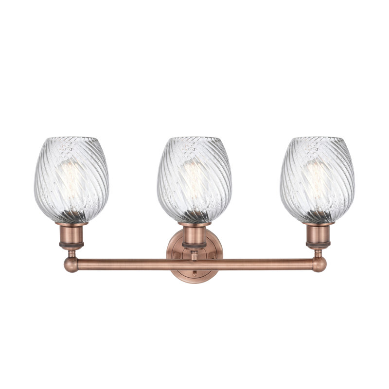 Éclairage pour meuble-lavabo 3 lumières 23 pouces Orianne, Cuivre antique