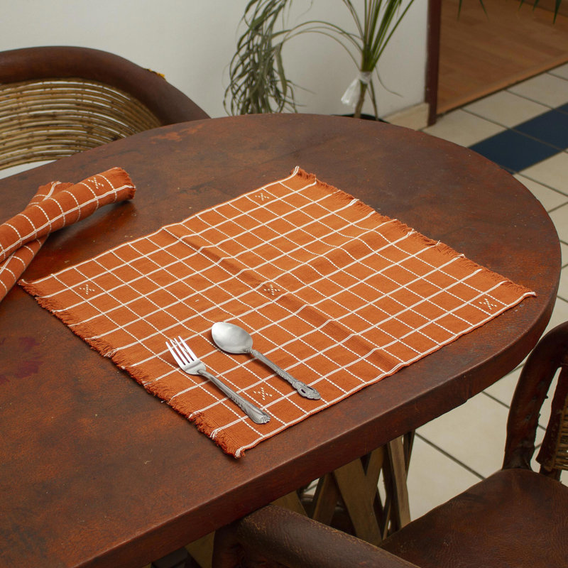 Ensemble de napperons en coton 6 pièces Ballintoy Chiapas Spice
