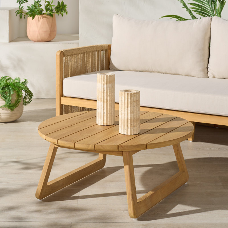 Table basse d'extérieur en teck Gale