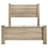 Weathered Oak Queen Panel Bed