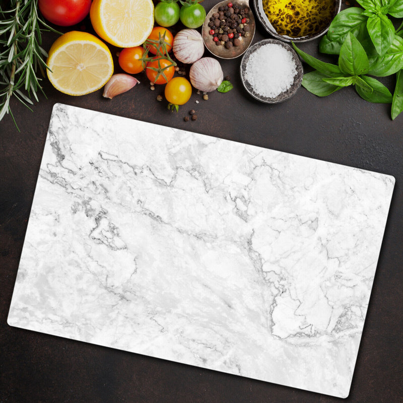 Groningen Modern Abstract Marble Chopping Board, 80cm L x 52cm W