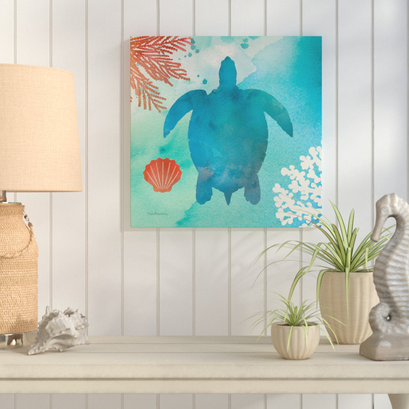Under the Sea II - reproduction sur toile, H 18" x l 18" x P 1", Toile tendue