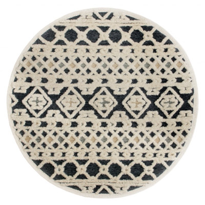 Hand Tufted Wool Geometric Indoor Rug