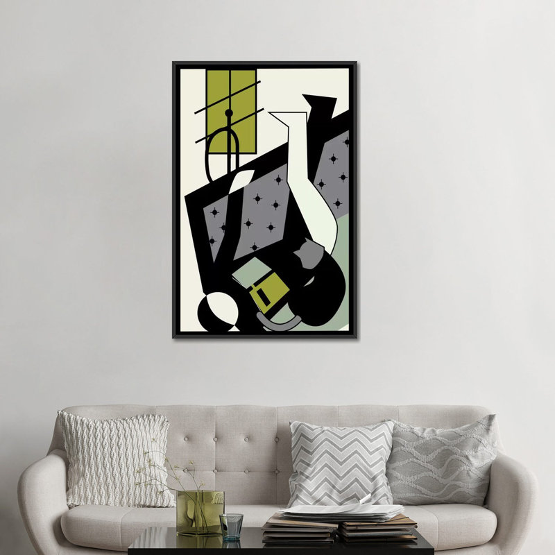 « books & chats », impression sur toile tendue, H 26 po x l 18 po x P 1,5 po, Toile avec cadre noir, Pas de tapis
