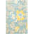 Freda Floral Handmade Tufted Wool Blue Area Rug-20970279