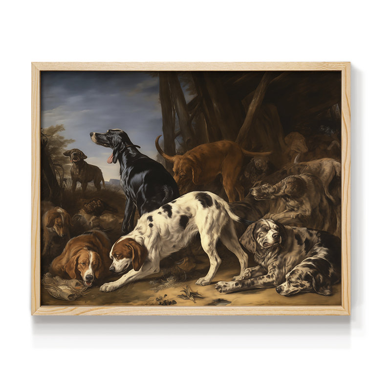 Faune - XCVI - Reproduction encadrée - Restickable, H 8 po x l 10 po, Naturel