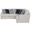 Mazekine Upholstered L-Shaped Sectional Symmetrical