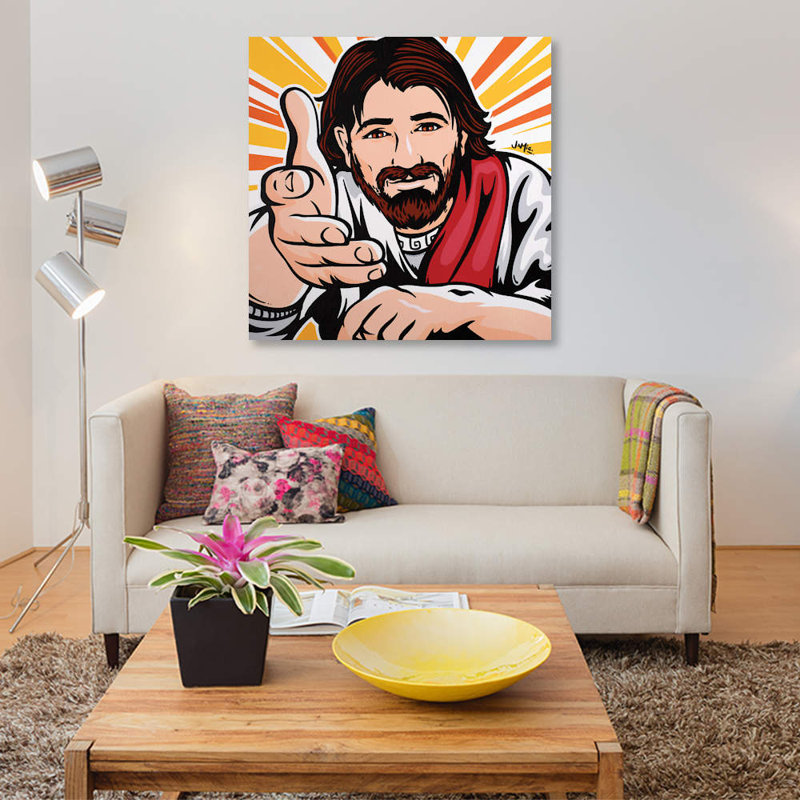 « vient à me », impression sur toile, H 12 po x l 12 po x P 1,5 po, Pas de tapis, Toile tendue