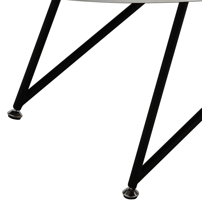 Table basse ovale en chêne gris vieilli et noir avec construction décor industriel rustique