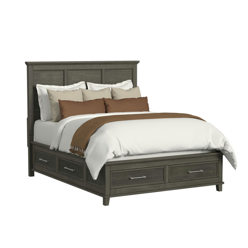 Sneed Queen Storage Bed In Grey, Queen, Gray