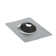 9" x 12.5" No-Calk Galvanized Steel Vent Pipe Roof Flashing with 2" Diameter