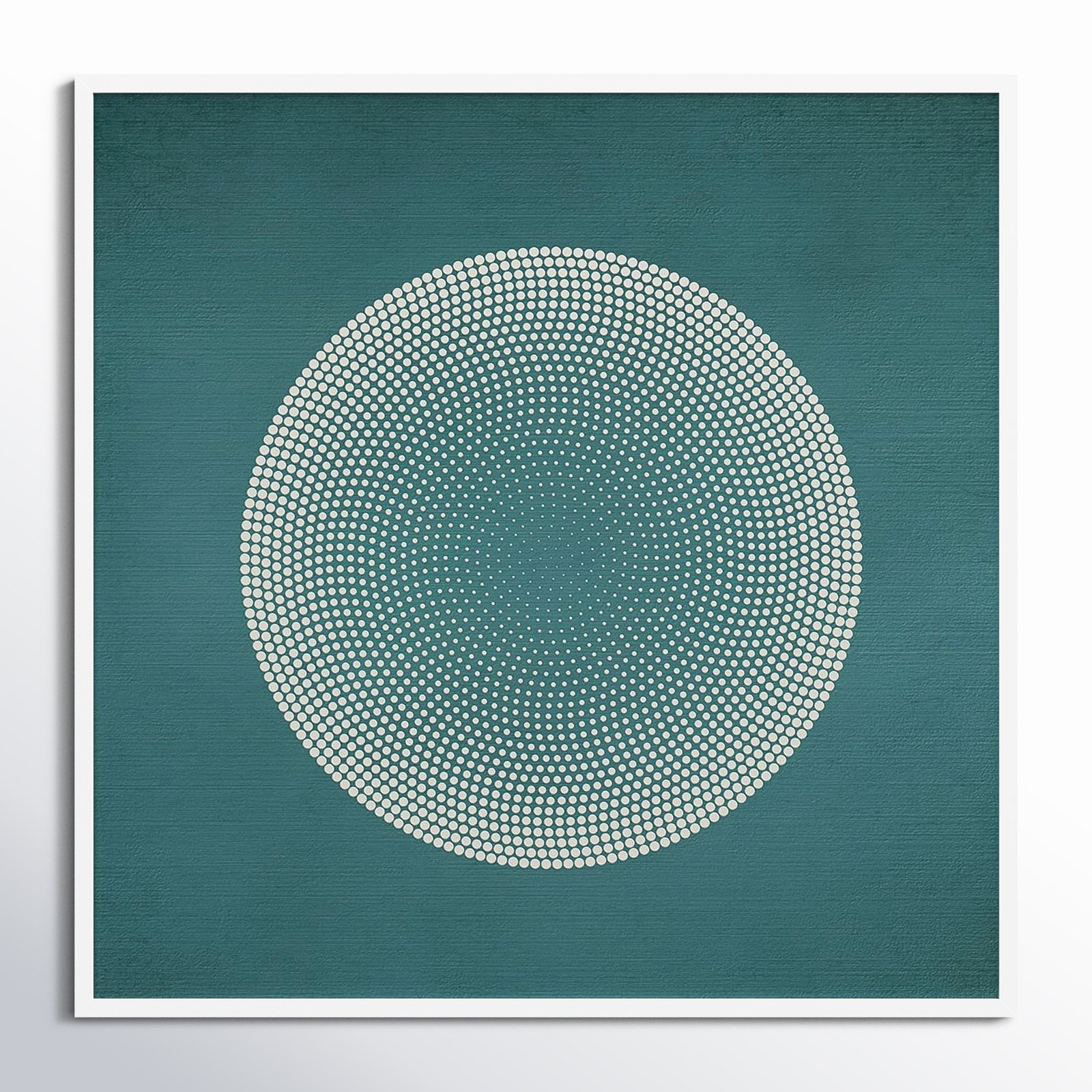 Circles Print by Incado, White, 41" H x 41" W x 1" D
