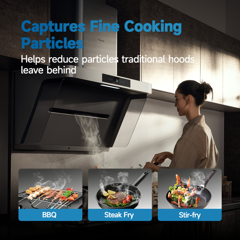 Évent de cuisine mural avec hotte de cuisine 36 po Arspura P1 Smart IQV