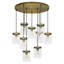 Luminaire suspendu rond 3 lumières Natural Gold-492174673-492174677