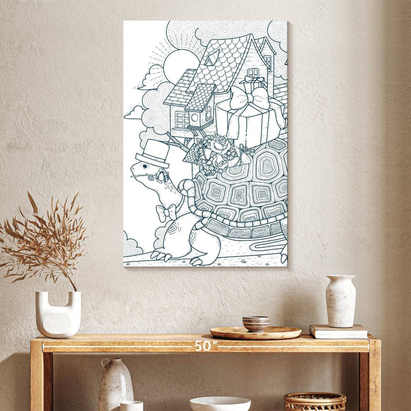Turtle Express Delivery, 39" H x 26" W