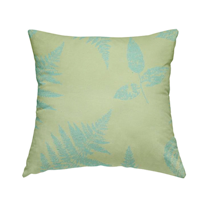 Giara Floral Square Cushion, Light Blue