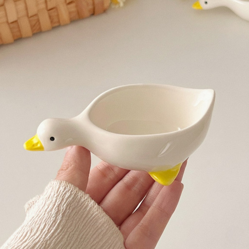 Handcrafted Duck Ceramic Dipping Dish - Sip Duck