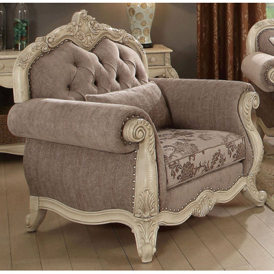 Fauteuil club touffeté 46 po Cha