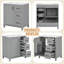 Meuble-lavabo moderne 30 po avec lavabo en céramique, 3 tiroirs et armoire à fermeture en douceur-1395575196