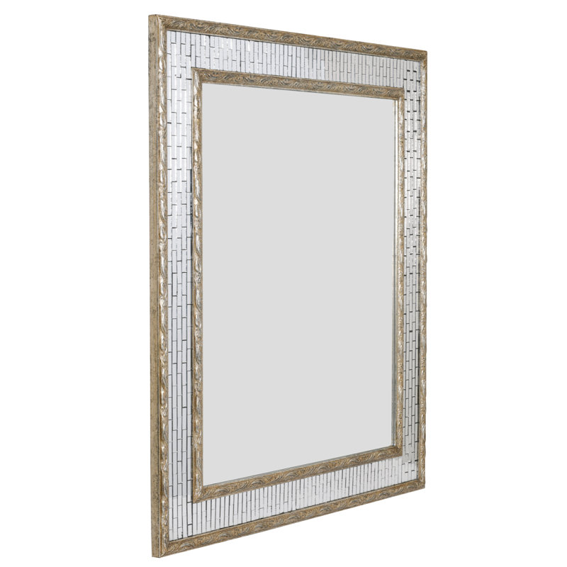 Silver Facet Mirror