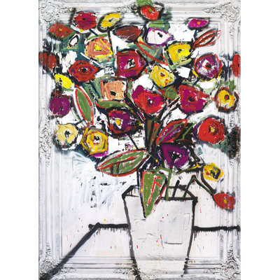 «Parisian Flora» par Robert Robinson - peinture sur toile tendue