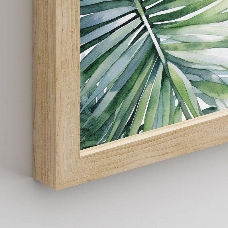 Plantes de la jungle tropicale, feuilles vertes, 4 pièces, Naturel, H 16 po x l 12 po