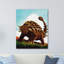 Ankylosaurid - Graphic Art on Canvas