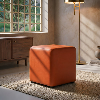 Faux Leather Cube Seating