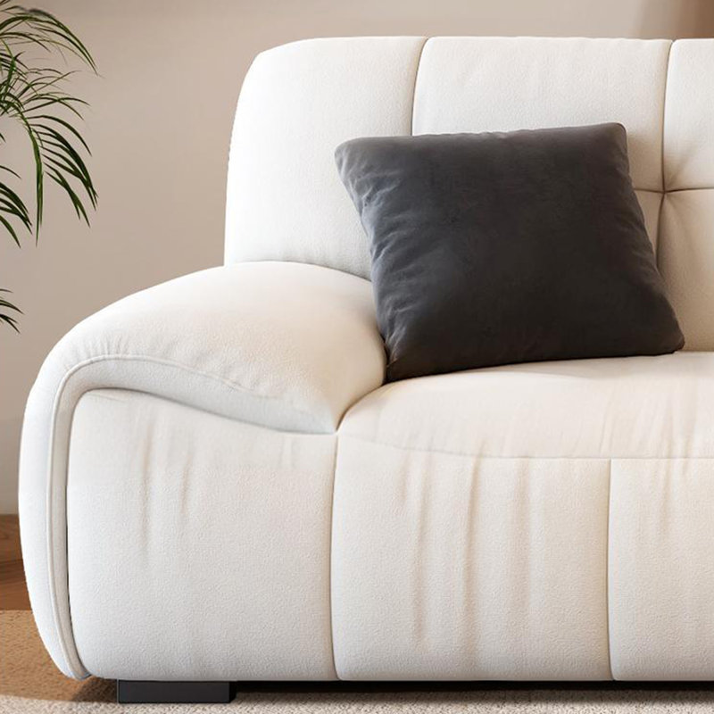 Canapé décontracté en tissu monotone, 4, H 33,46 po x l 106,29 po x P 37,4 po