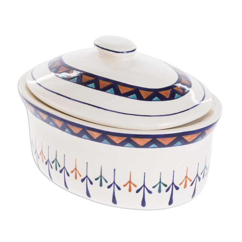 Wildon Home® Nahki Oval Ceramic Casserole Bakeware
