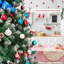 Arbre de Noël 72 '' pin vert floqué / givré et pommes de pin