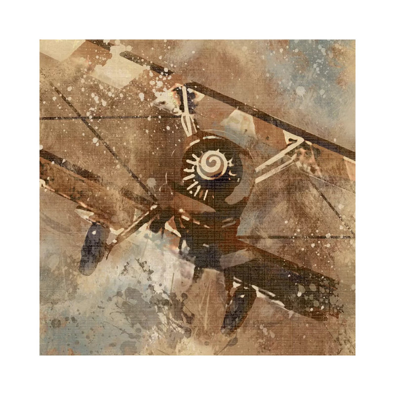 Live To Ride III by Carol Robinson - Painting on Canvas, 30.48 cm H x 30.48 cm W, Wrapped Canvas